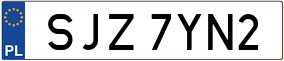 Trailer License Plate